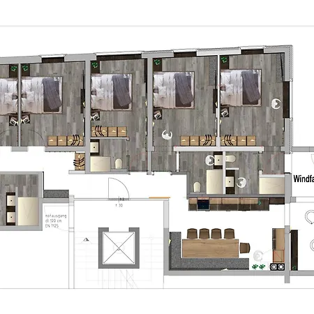 Bergkristall Apartament *